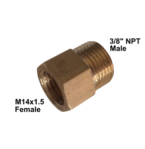 M14x1.5 To 3/8 Barb Fuel Pump Adapter Fitting - Aluminum Black, For Direct Fuel Line Conversion