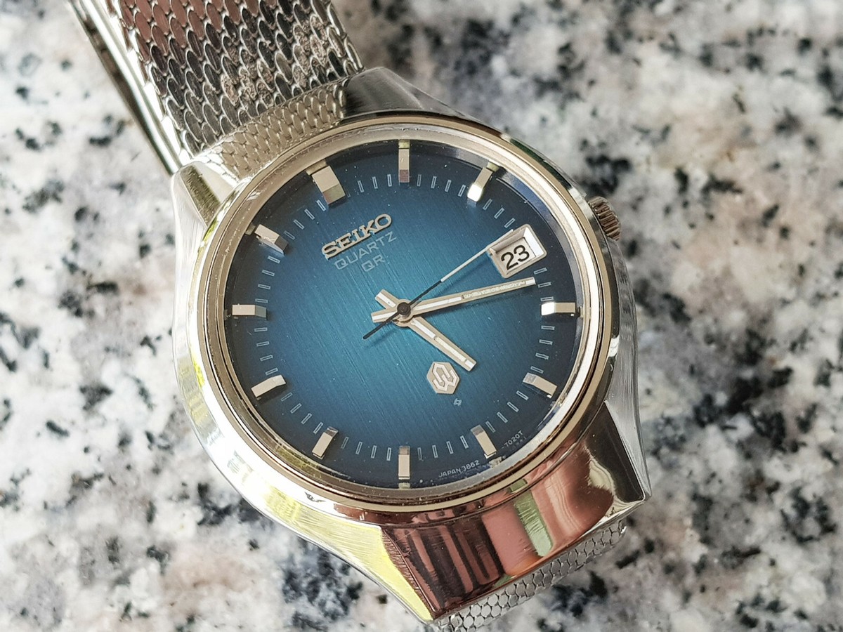 Rare Seiko 3862-7010 Vintage Date Stainless Steel Japan Quartz
