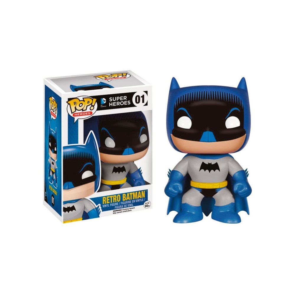 DAMAGED BOX  DC COMICS 1950S RETRO BATMAN 3.75"" VINYL FIGURE POP FUNKO 01