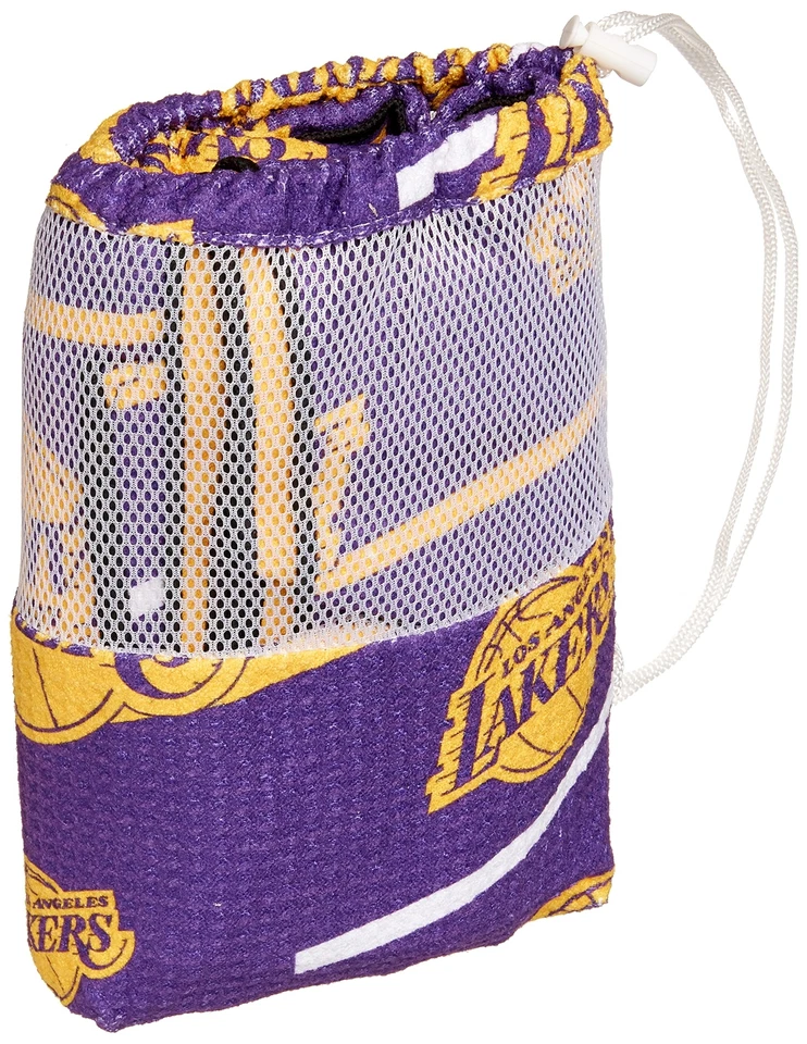 Juego de toallas de playa y bolsa de malla Northwest NBA Los Angeles Lakers, 32" x 64", divisor Foto 3 de 4