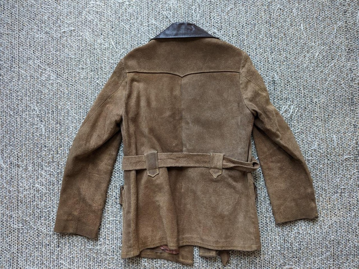 50s〜　norfolk type suede leather jacket 50s〜 norfolk type suede leather jacket