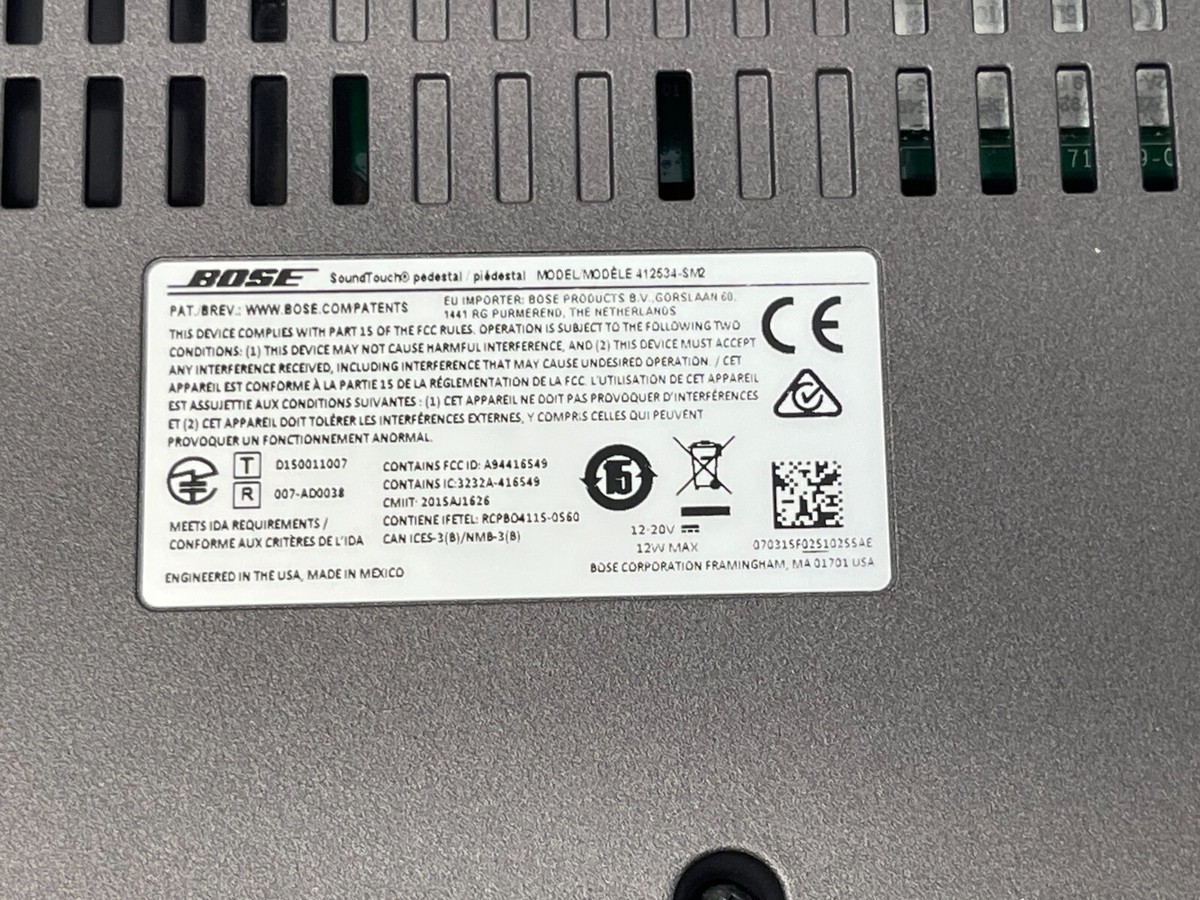 Bose Wave SoundTouch Music System IV Wi-Fi Pedestal 412534 Bose Wave SoundTouch Music System IV Wi-Fi Pedestal 412534