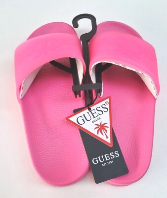 guess pink sandals