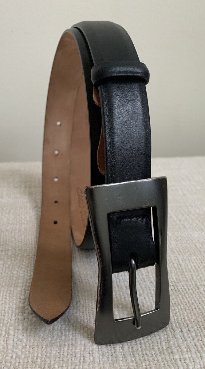 Woman’s Claudio Orciani leather belt silver toned buckle and studs Orciani Leather Belts for Women for sale | eBay main image 2