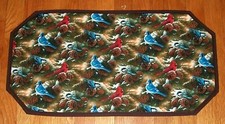 NEW Uniq Handmade Quilted Table Runner Cardinals Blue Birds 13x25 Rectangle