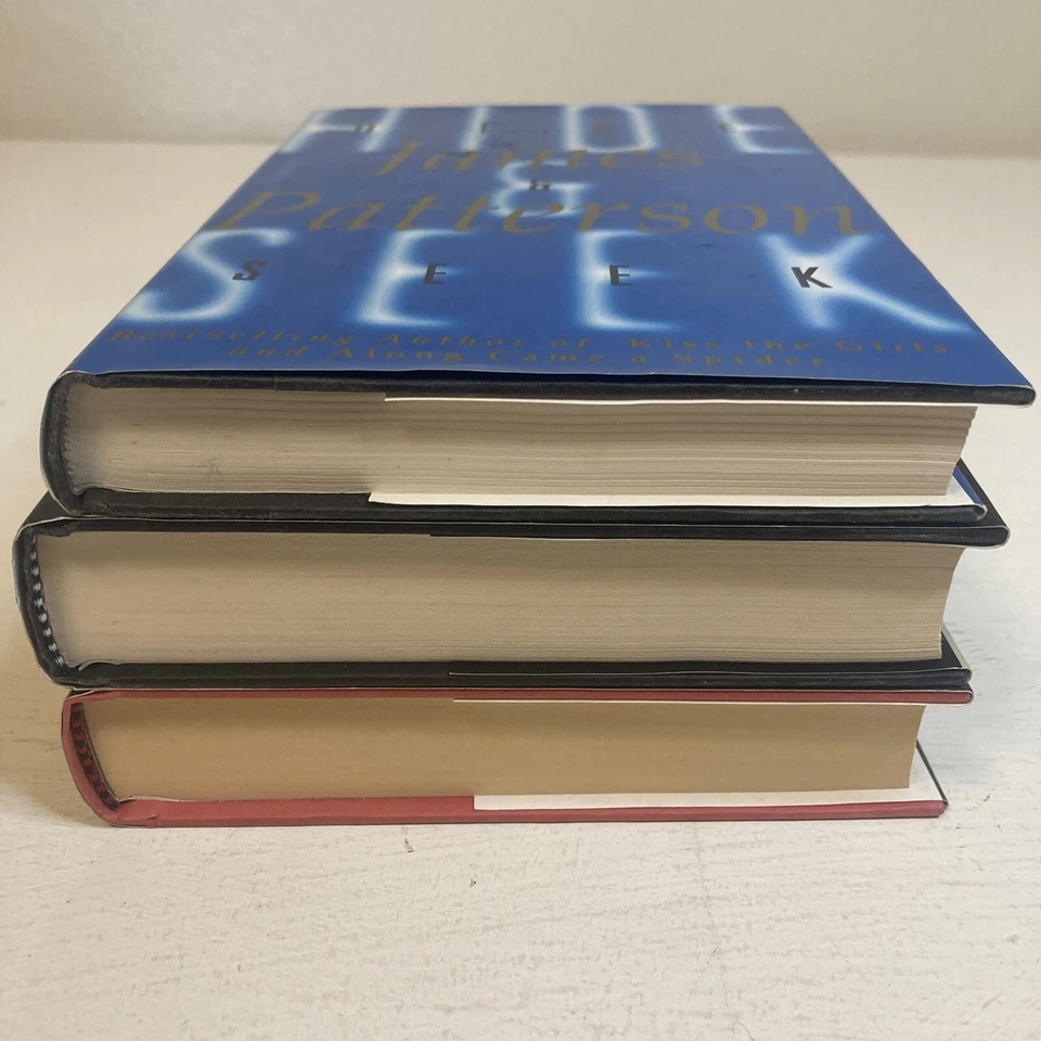 Lot Of 3 James Patterson Hardcover Books: Hide & Seek, Fifty Fifty, NYPD Red 3 Foto 4 de 4