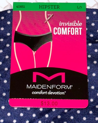 Panty hipster de lunares sin costuras a medida con devoción cómoda MAIDENFORM para mujer S M - Imagen 7 de 8