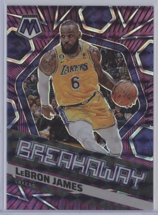 LeBRON JAMES 2022-23 Panini Mosaic BREAKAWAY PURPLE PRIZM 90/99