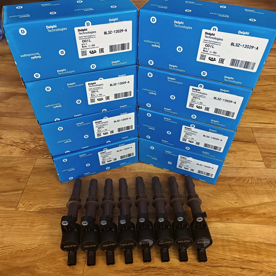 New 8PCS DG521 8L3Z-12029-A Delphi Ignition Coils For Ford F150 Expedition 4.6L Foto 2 de 4