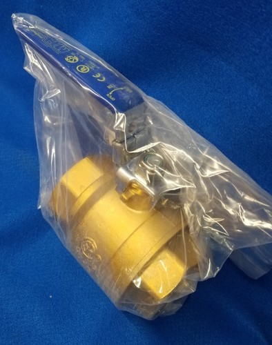Midwest control 1PYP9 Manual 2-Way 2-1/2" Ball Valve, Sweat, Brass