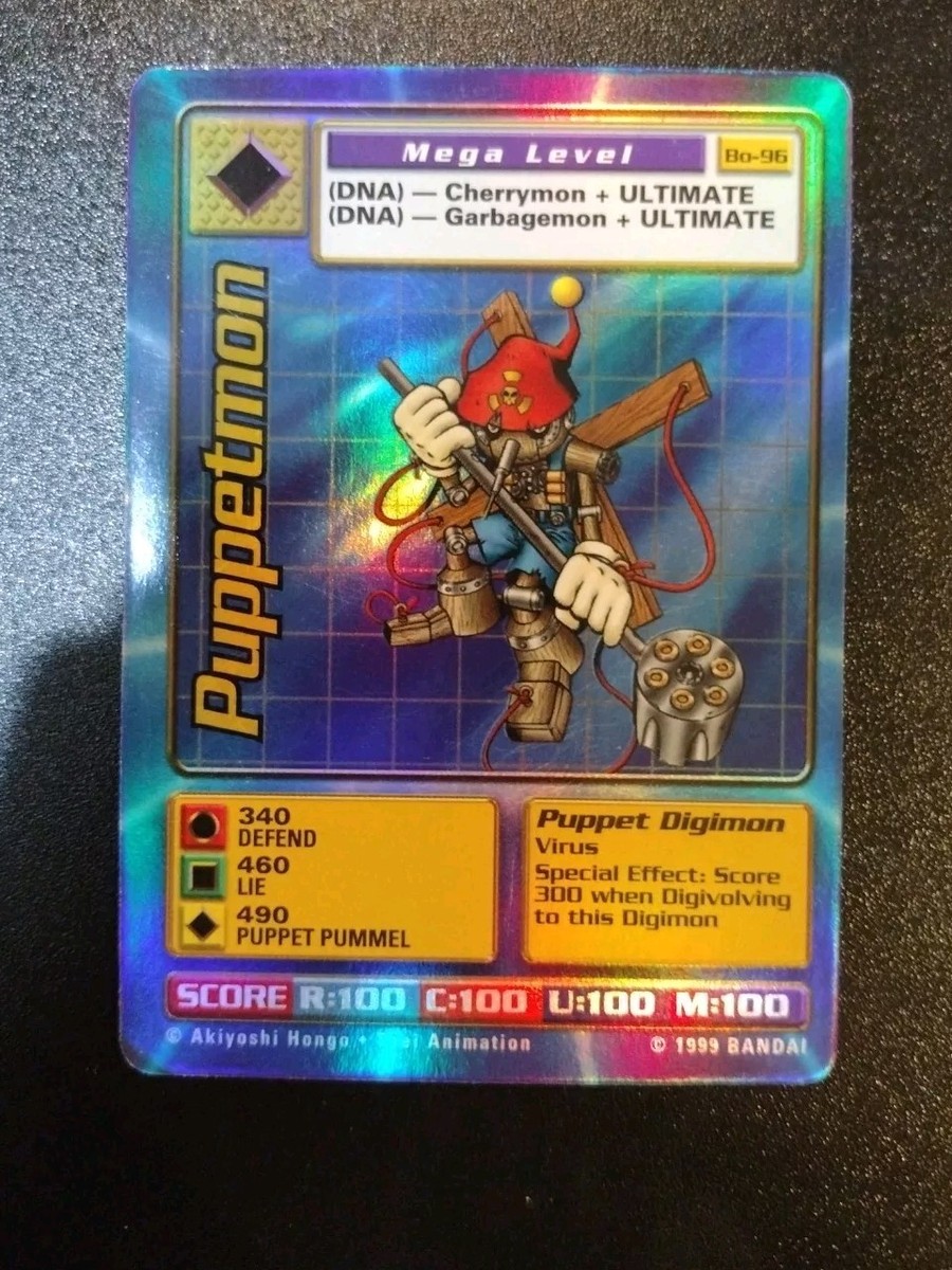 Digimon Puppetmon Bo-96 Holo Foil