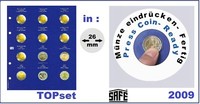 Safe-7302-6-2-Euro-2009-In-MüNzkapseln-26-Topset-MüNzhüLlen-Vordrucke