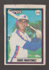 Venezuela Sticker 1990 Dave Martinez #112 Montreal Expos VERY RARE