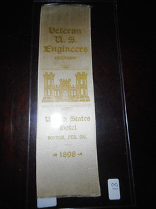 U.S. Veteran Engineer ribbon, G.A.R., 1898