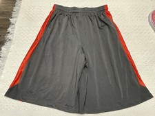 The Kings Court Basketball Shorts Men’s XL Extra Large Gray Orange Pockets NWOT