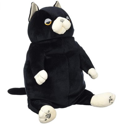 Shinada Global Mochi-Neko Cat Black Kutsushita L Size Plush Doll