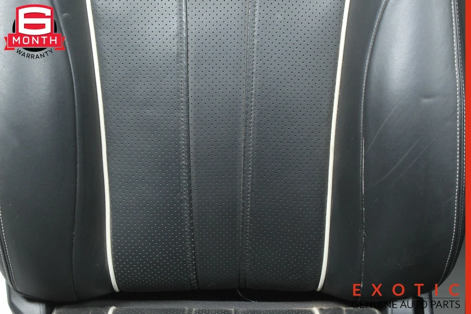 10-15 Jaguar XJ Front Left & Right Complete Seat Cushion Black OEM — 第 3/4 张图片