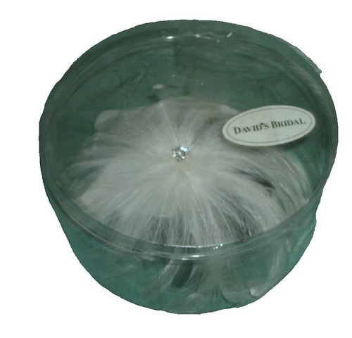 Lenore Marshall Fascinator New York Feathers Mesh Vintage Hair Accessory Lenore marshall new york - Gem main image 2