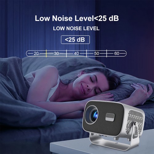 5G WiFi Smart Projector Bluetooth IOS Android 4K Movie Projector & HDMI Cable - Picture 5 of 24