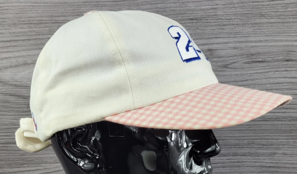 Hat Cap #24 Jeff Gordon Pink Stripe Youth Girls Adjustable Chase Authentic - Image 2 of 4