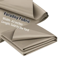 Faraday Fabric by Yard Military Grade EMP Proof WiFi GPS RFID Blocking 43" Width