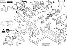 Bosch PKS 54 Handkreissäge original Bosch Ersatzteile Liste 3603C30001