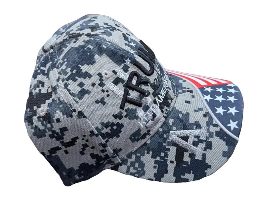 Sombrero Presidente Donald Trump 45-47 2024 Make America Great Again MAGA Camuflaje Foto 3 de 4