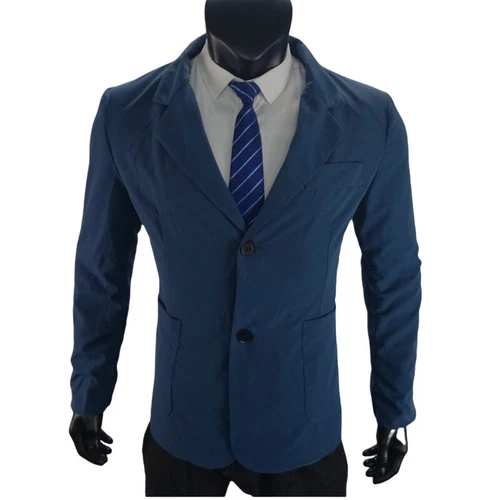 Men's Suit-Jacket Tops Business Casual Formal Coat Dress Work Slim Jacket Blazer - Picture 13 of 28