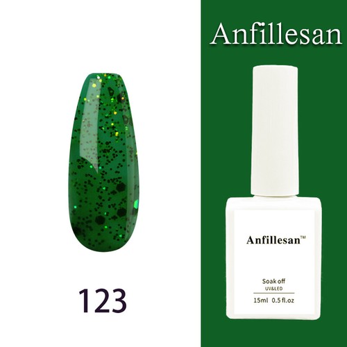 Anfillesan 15ML Gel Nail Polish Summer Nail Soak Off LED UV Gel Top/Base Coat - Picture 158 of 203