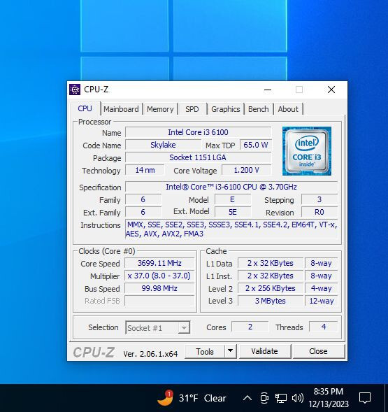 Working Gigabyte GAZ170XUD3 ATX motherboard, i36100 CPU & cooler, m.2, USBC eBay