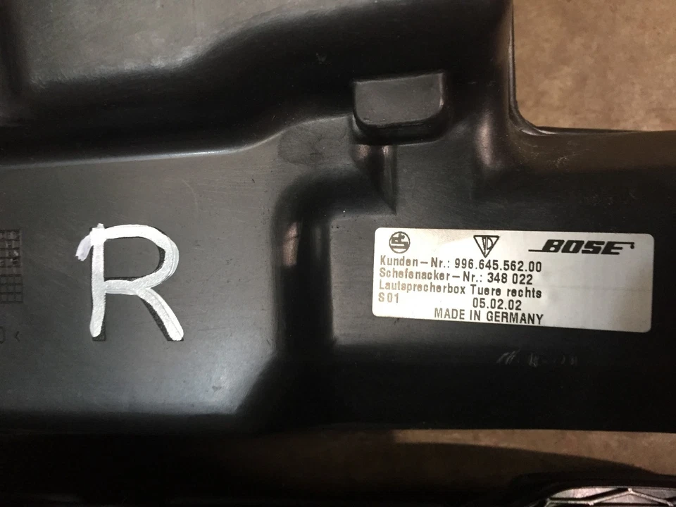 PORSCHE BOXSTER 986 - 911 996 BOSE DOOR SPEAKERS   986 BOSE SPEAKERS  NM02 DEU - Image 4 of 4