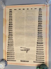 Vtg Winchester Repeating Cartridges Advertising Poster 1971 Wentworth Press b