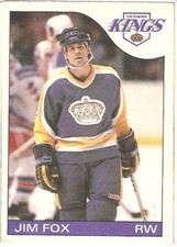 1985-86 85/86 O-Pee-Chee OPC hockey card Jim Fox #61 EX+