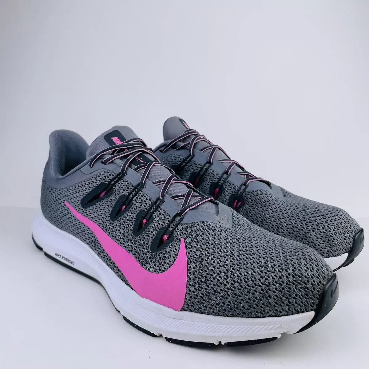 Nike Quest 2 Athletic Running Shoes Gray Pink Black CI3803 002 Women s Size 12
