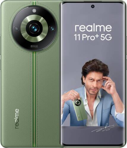 Realme 11 Pro + 5G (vert, 256 Go) (12 Go de RAM) 6,7 pouces 200 mégapixels + 8 mégapixels + 2 mégapixels RMX3741 - Photo 1 sur 10