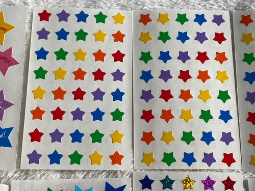 Mrs. Grossman's Sticker Lot Stars Vintage 80s 90s Mini Foil 11 Mods Sheets - Picture 3 of 8