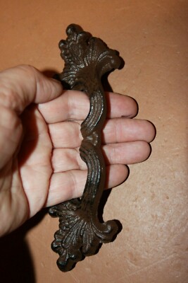 Elegant Farmhouse Kitchen Cabinet Pulls Handles, Cast Iron, Villa ~ HW-76
