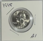 1948 Washington Quarter 90% Silver Bullion Uncirculated