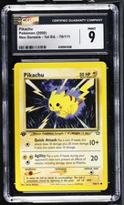 Pikachu 2000 Pokemon Neo Genesis 1st Edition CGC 9 #70/111 on eBay