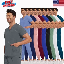 New Lightweight Anti-wrinkle Surgical Uniform Woman Men Medical Nurse Scrub Set