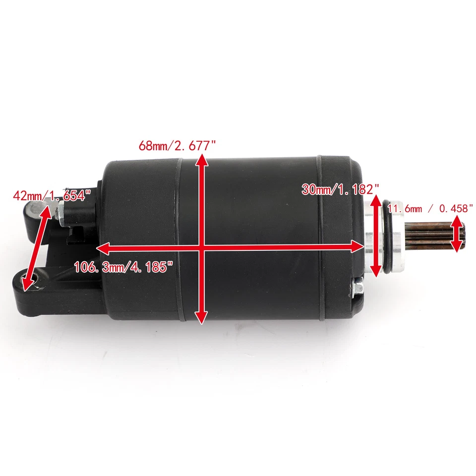 New Starter 9-Spline Fits Honda VT1300 C Stateline Sabre Interstate Fury 10-17 Foto 3 de 4