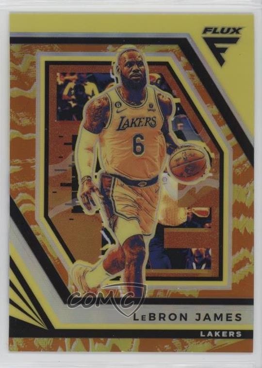2022-23 Panini Flux Sunrise Prizm LeBron James #101 6m7