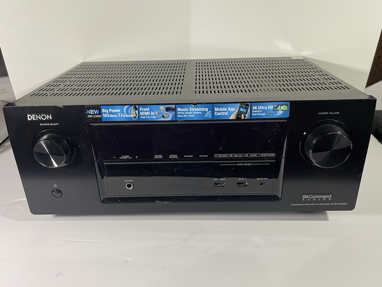 Denon AVR-X2000 7.1 Channel Integrated Network AV Receiver READ | eBay