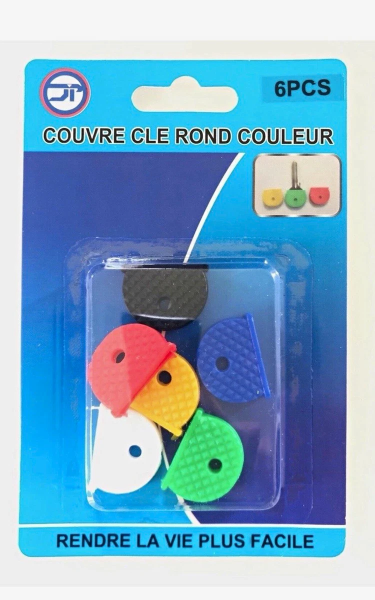 6 piezas de llaveros - identificadores de color cabezales de llave - colores a juego