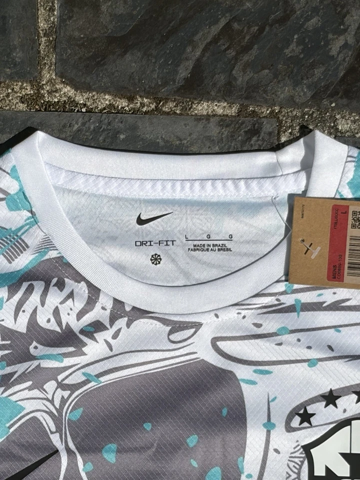 Nike Maillot entraînement Brésil 2022-2023 Dri-FIT homme manches courtes L - Photo 2/4