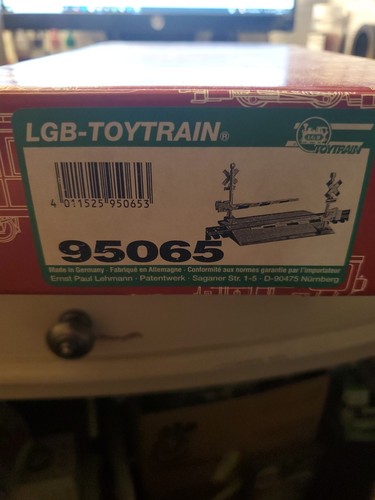 Puerta de paso de tren LGB 95065 vintage, hecha en Alemania | Zustand: New