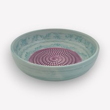  Reibeschüssel Dipschale Keramikreibe Reibeschale groß mit Gratis Pinsel 19cm 