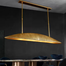 Vintage Brass 47 / 60 Inch Linear Pendant Lig...