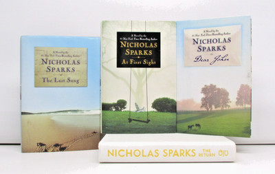 Lot of 4 Nicholas Sparks Novels- Dear John/ At First SIght