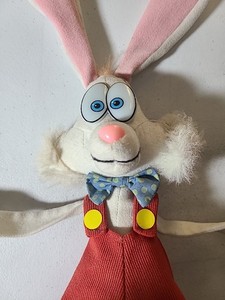 Vintage 1987 Applause Roger Rabbit Super Paws Window Cling Pre-Owned !!! 